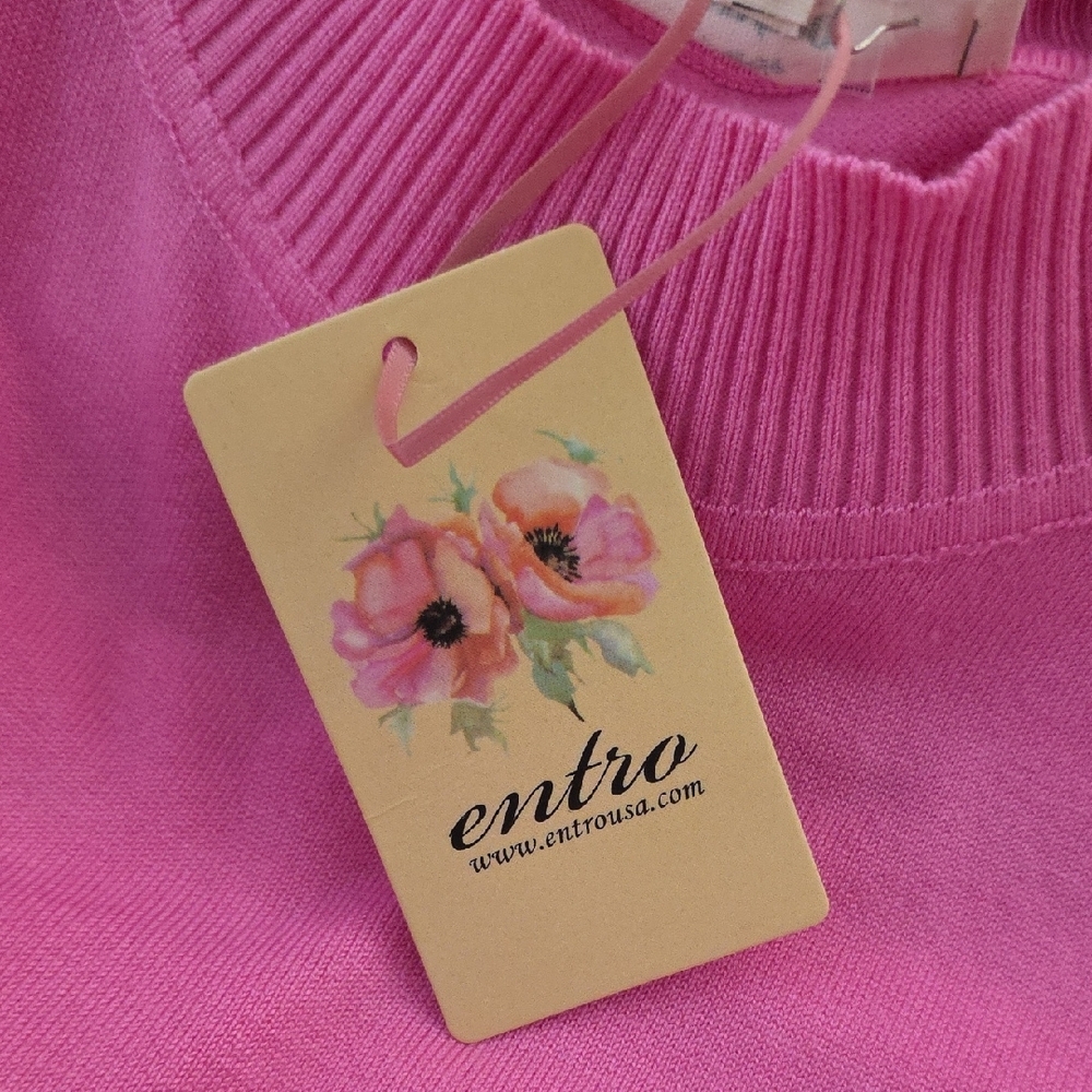 Entro Pink Fitted Tank Top - Picture 2 of 4